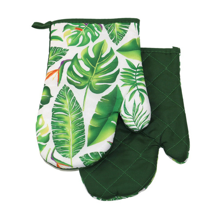 Kitchen gloves with a magnet LEAVES kpl 2 szt., 0417FS30