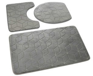 Bath mat SUMBA kpl 3 szt., LZ(31) GREY LIGHT 02 (45x75+45x35+35x44)