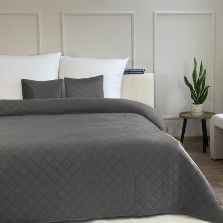 Bedspread AMARANTE 180x220+2/40x40, 010 / DARK GREY