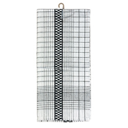 Kitchen towels NINA 45x65, 190g/m2, CZARNA