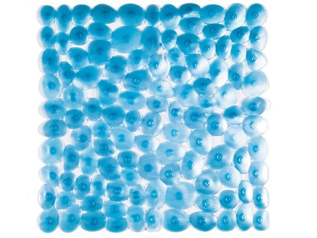 Shower mat STONE 54x54, BLUE