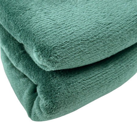 Blanket LUNA 150x200 BOTTLE GREEN , microfiber flannel 240 gsm