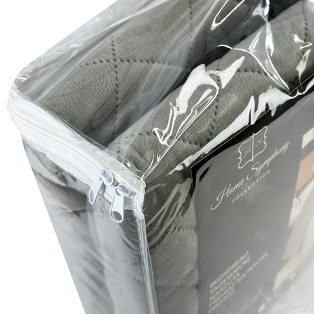 Bedspread AMARANTE 180x220+2/40x40, 010 / GREY