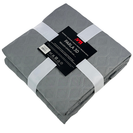 Bedspread PARLA 3D 220x240+2/40x40, SY-7653 GREY