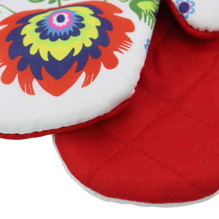 Kitchen gloves with a magnet FOLK II kpl 2 szt., K2267B