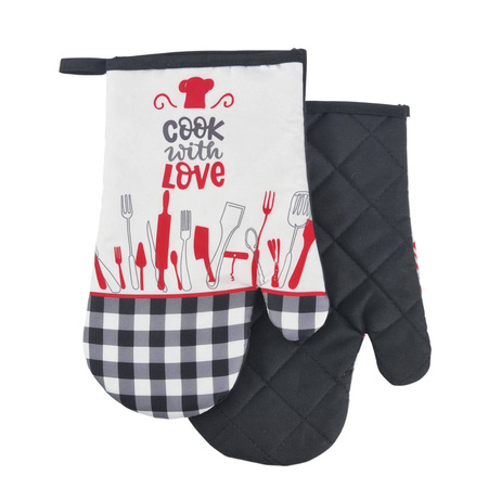 Kitchen gloves with a magnet KITCHEN kpl 2 szt., F21S142