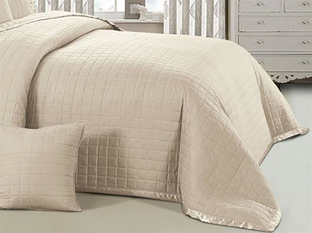 Double-Sided Bedspread Rota Beige