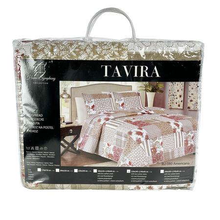 Bedspread TAVIRA 220x240+2/40x40, BJ-080 AMERICANA