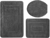 Bath mat  ALOR KPL 3 SZT. GREY DARK