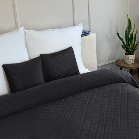 Bedspread AMARANTE 220x240+2/40x40, 010 /BLACK