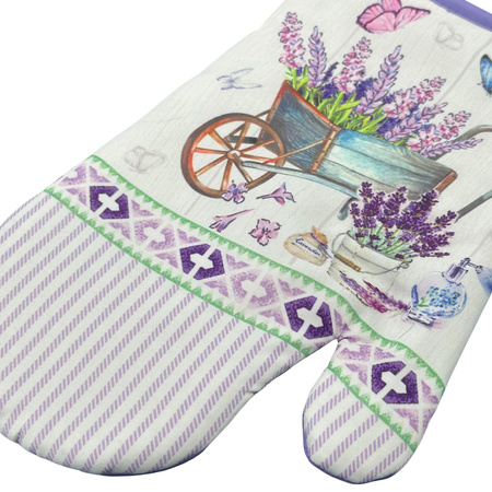 Kitchen gloves with a magnet LAVENDER II kpl 2 szt. F22S128