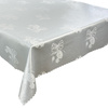 Tablecloths with stain-resistant coating oval 140x200 silver 1869