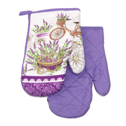Kitchen gloves with a magnet LAVENDER II kpl 2 szt., 0117FS23