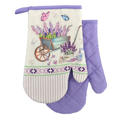 Kitchen gloves with a magnet LAVENDER II kpl 2 szt. F22S128