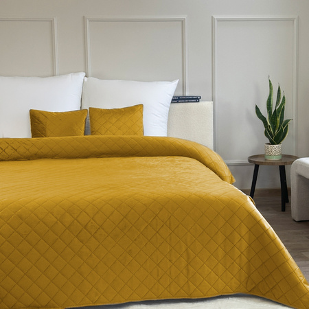 Bedspread AMARANTE 180x220+2/40x40, 010 / MUSTARD