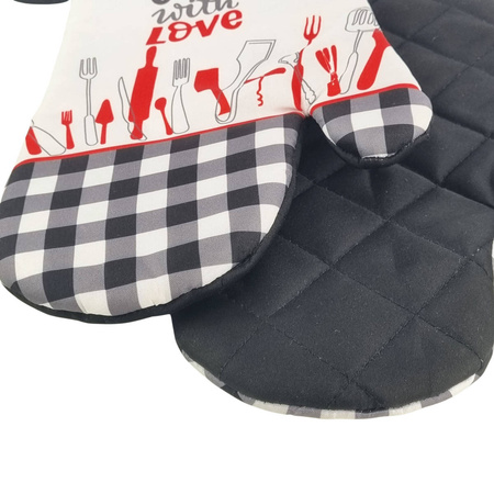 Kitchen gloves with a magnet KITCHEN kpl 2 szt., F21S142