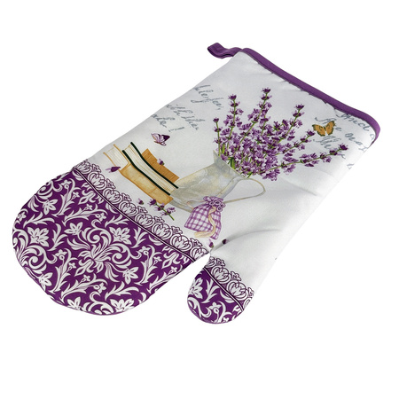 Kitchen gloves with a magnet LAVENDER II kpl 2 szt. 0817FS11