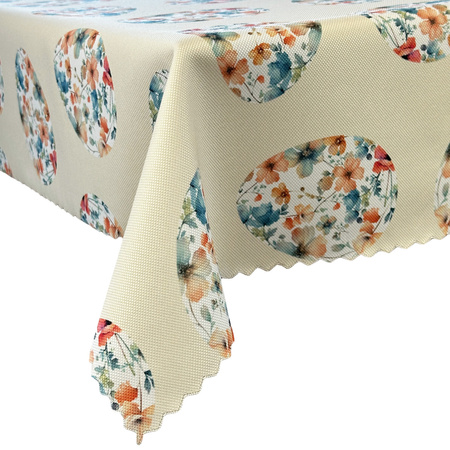 Obrus plamoodporny Druk 4 Wielkanoc Kwiecista Pisanka