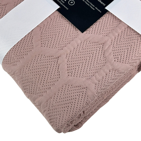 Bedspread PARLA 3D 180x220+2/40x40,SY-7653 POWDER PINK