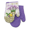 Kitchen gloves with a magnet LAVENDER II kpl 2 szt., F9118