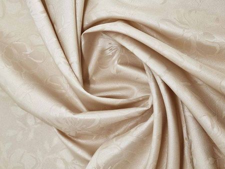 Tablecloths with stain-resistant coating Flowers 3329 Beige