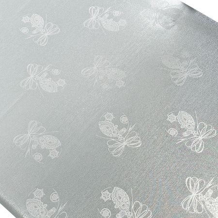 Tablecloths with stain-resistant coating oval 140x200 silver 1869