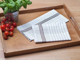 Kitchen towels NINA 45x65, 190g/m2, BROWN