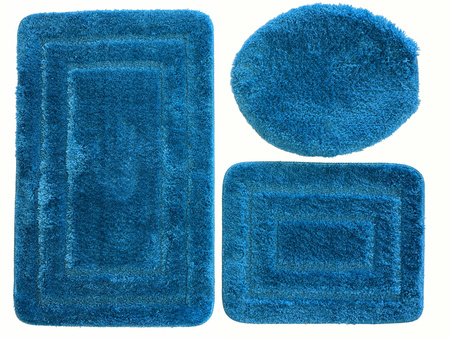 Bath mat ALOR KPL 3 SZT. BLUE