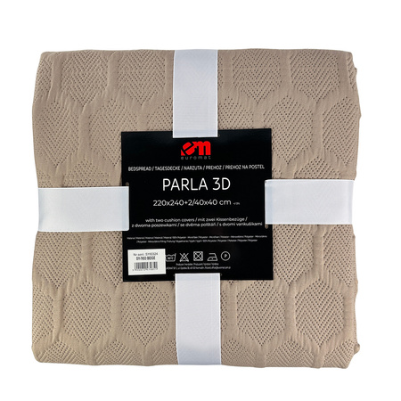 Bedspread PARLA 3D 80x220, SY-7653 BEIGE