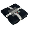 Blanket LUNA 150x200 BLACK, microfiber flannel 240 gsm
