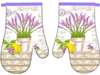 Kitchen gloves with a magnet LAVENDER II kpl 2 szt., F9118