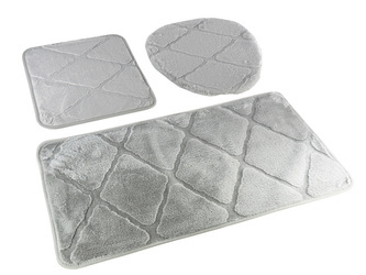 Bath mat MUNA KPL. 3 SZT. GREY LIGHT