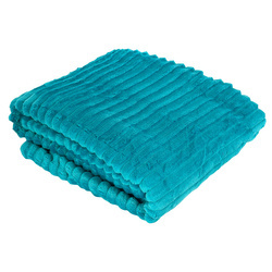Blanket SORIA 150x200 TURQUISE microfibre 220-260g/m2