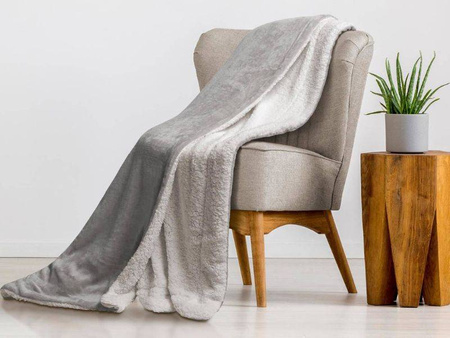 Blanket SHERPA 150X200 LIGHT GREY