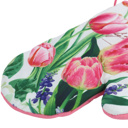 Kitchen gloves with a magnet FLOWER II kpl 2 szt., F20A866