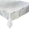 Tablecloths with stain-resistant coating oval 140x200 silver 1869