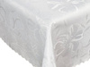 Tablecloths with stain-resistant coating  Flowers 3329 White