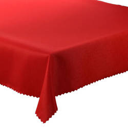Tablecloths with stain-resistant coating  Red rain