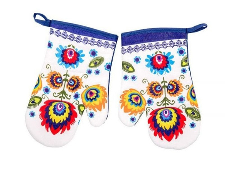 Kitchen gloves with a magnet FOLK II kpl 2 szt., K2267A