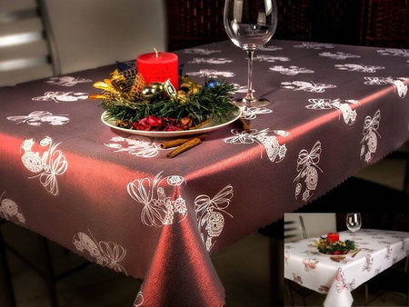 Tablecloths with stain-resistant coating 110X180 burgundy1869