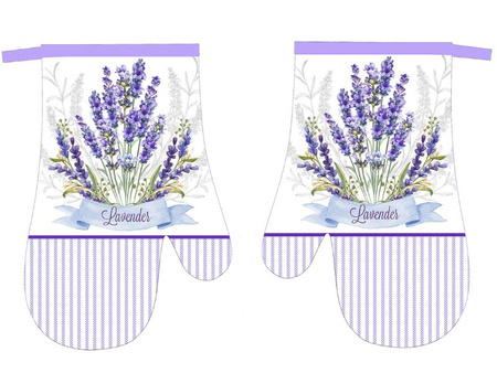 Kitchen gloves with a magnet LAVENDER II kpl 2 szt. F21A159