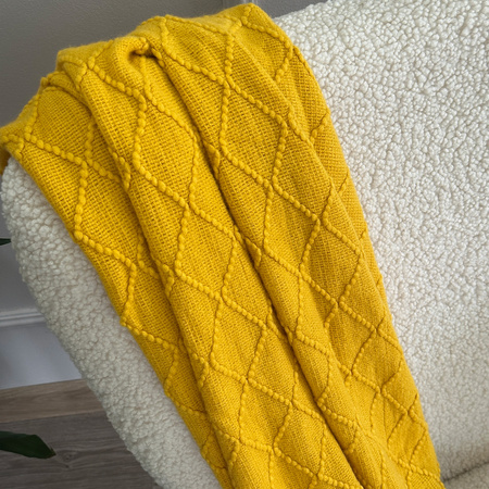 Blanket NERIA 150x200CM YELLOW