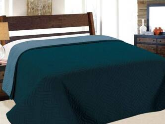 Bedspread VIGO II 220x240,  011/ DARK TURQUISE-BLUE