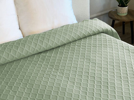 Bedspread PARLA 3D 220x240,SY-7654 GREEN