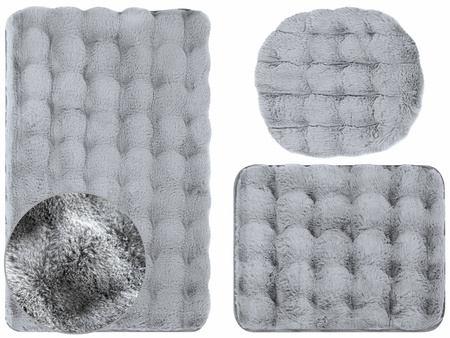Bath mat ARUBA KPL. 3 SZT. GREY LIGHT
