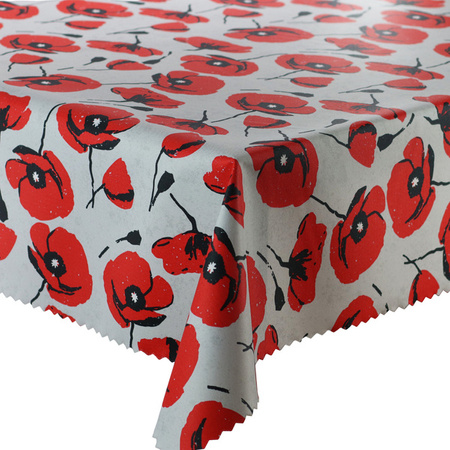 Waterproof Polyester Tablecloth Poppies