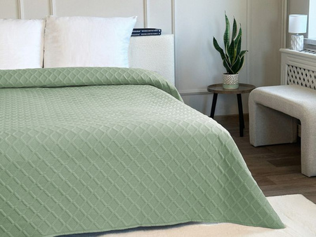 Bedspread PARLA 3D  220x240,SY-7654 GREEN