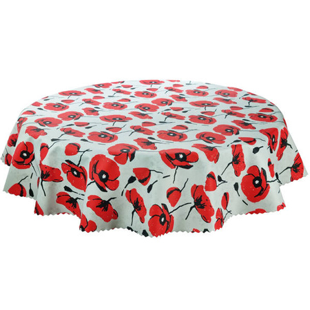 Waterproof Polyester Tablecloth Poppies
