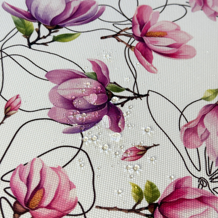 Obrus plamoodporny Druk 1 Magnolia
