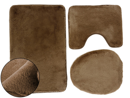 Bath mat  LOMBOK KPL 3 SZT. BROWN